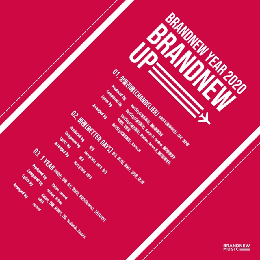 브랜뉴뮤직 범키→AB6IX, 연말 프로젝트 싱글 'BRANDNEW UP' 트랙리스트 공개