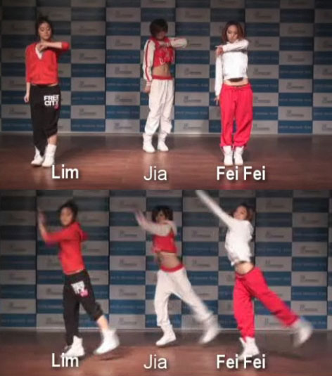사진 : '중국판 원더걸스' 후보생 댄스 연습 동영상 캡쳐 