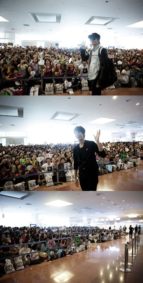 배용준 김수현 일본공항 입국에 팬들 '난리났네'