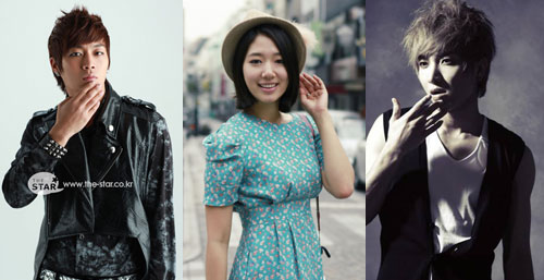 사진 : (왼쪽부터) 비스트 윤두준, 박신헤, 슈퍼주니어 이특 