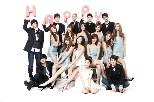 손담비-AS 등 참여한 '2012 HAPPY PLEDIS', 음원차트 상위권 '랭크'