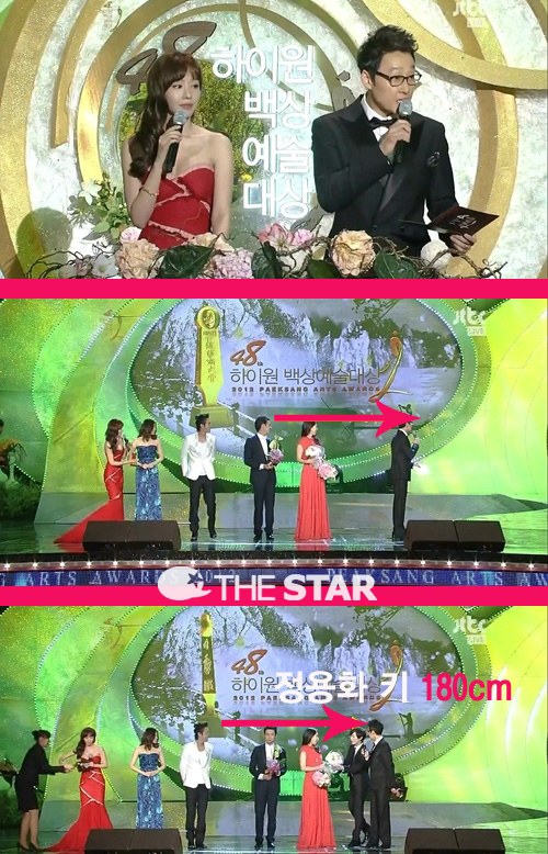 정용화 키 / 사진 : JTBC '백상예술대상' 방송 캡처