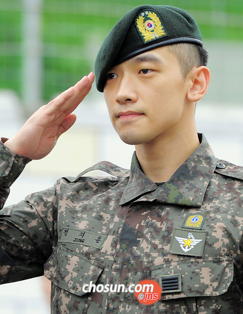 비 전역소감 / 사진 : 조선일보 일본어판 이대덕 기자 leedaedeok@jp.chosun.com