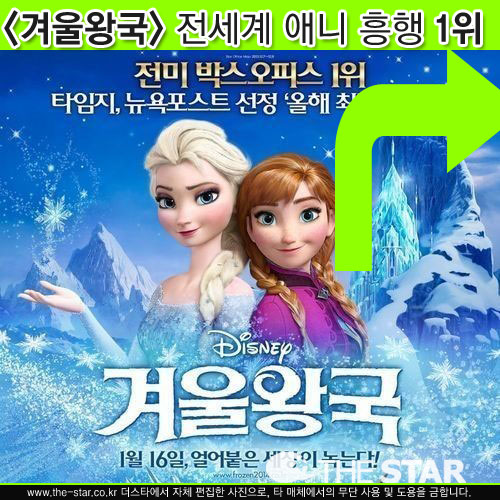 겨울왕국 애니 흥행 1위, '겨울여왕' 엘사의 힘? '전세계 흥행 TOP10'