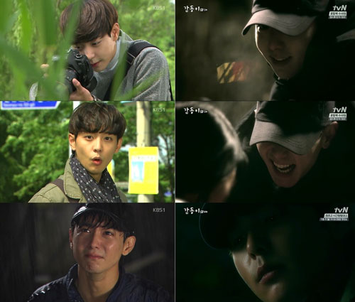 현우, 순수청년-사이코패스 오가는 상반된 연기 '같은 얼굴, 다른 느낌' / 사진 : KBS '고양이는 있다' 방송 캡처, tvN '갑동이' 방송 캡처