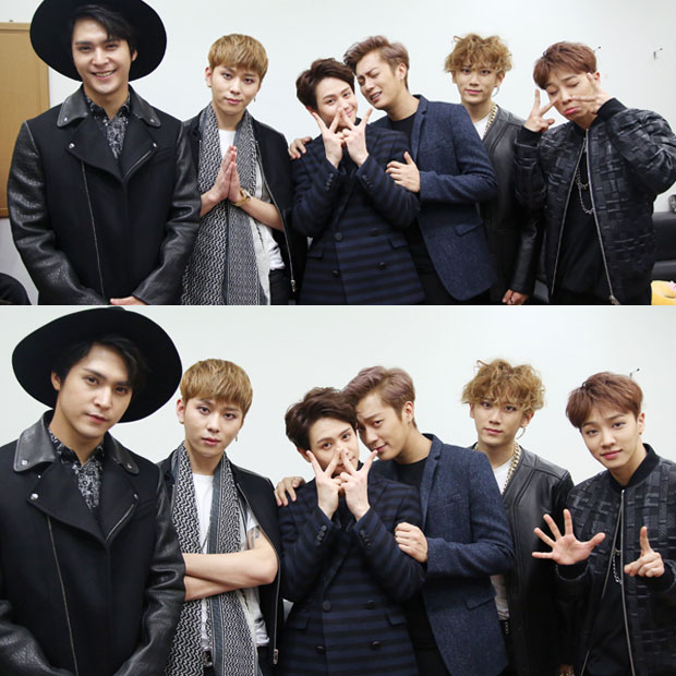 비스트, '2014 MBC 가요대제전' 포착…변함없는 윤두준-양요섭 밀착 애정?
