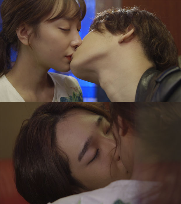 '0시의그녀' 위너 남태현-서민지 첫 키스신 / 사진: MBC에브리원 제공