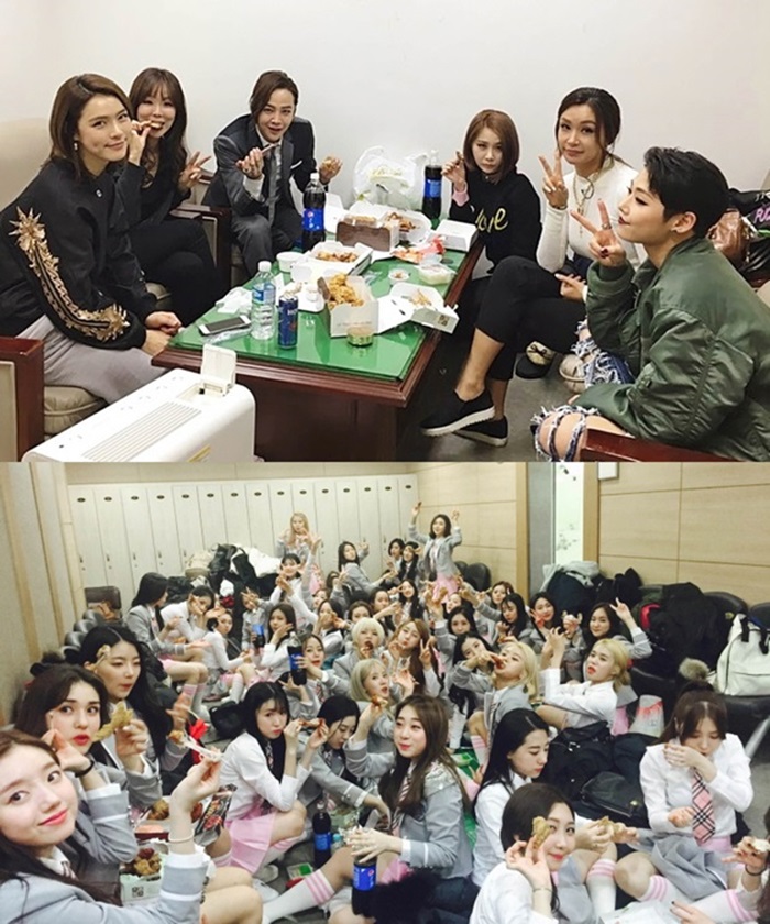 프로듀스101 연습생들, 장근석과 치킨파티 / 사진 : Mnet 제공