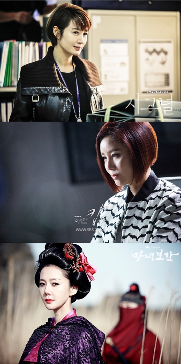 사진: 염정아-김혜수-김성령 / tvN '시그널', SBS '미세스 캅2', JTBC '마녀보감' 공식홈페이지