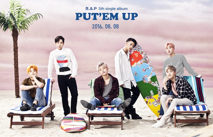 B.A.P, 8월 싱글앨범 'PUT'EM UP' 발매…여름 느낌 물씬