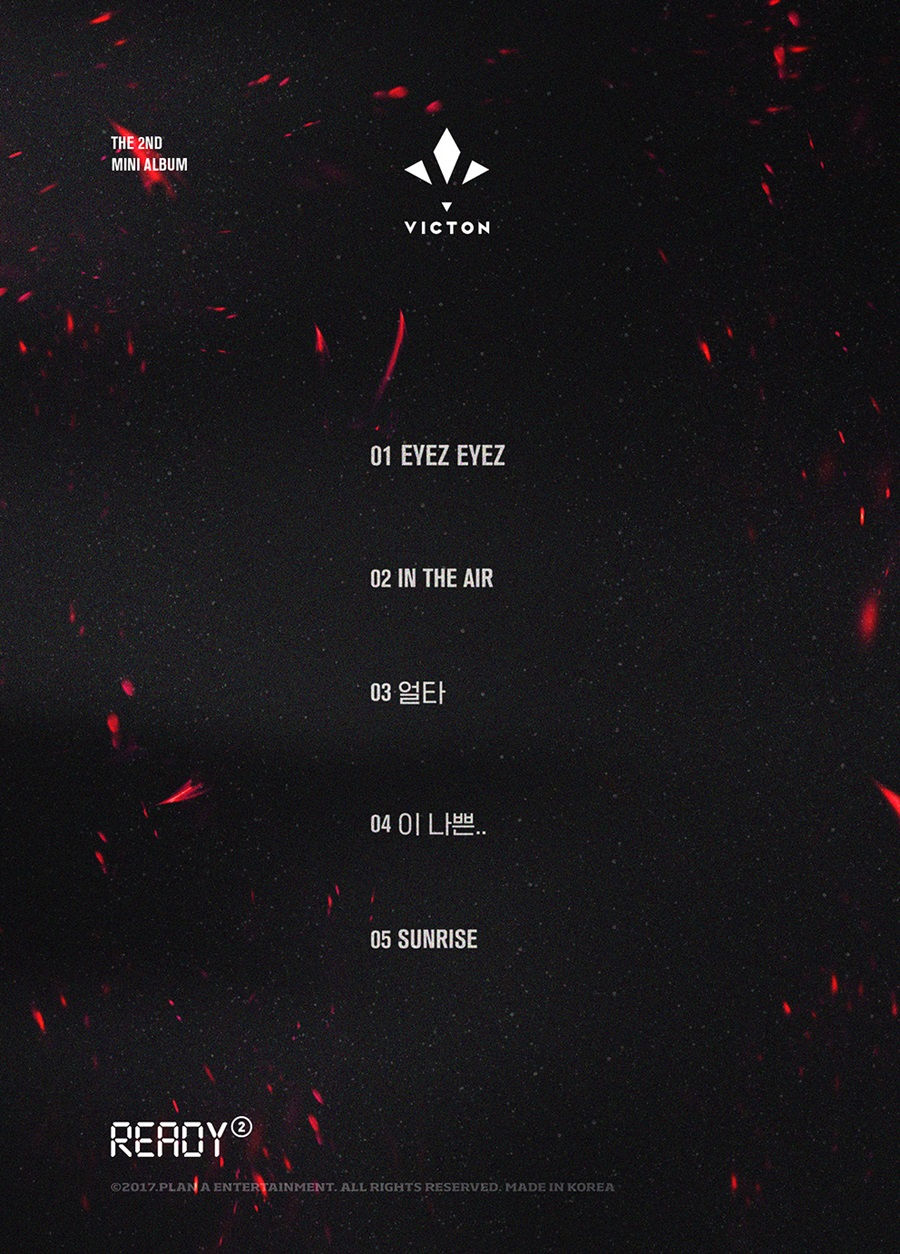 빅톤, 미니2집 트랙리스트 공개…타이틀곡 'EYEZ EYEZ'
