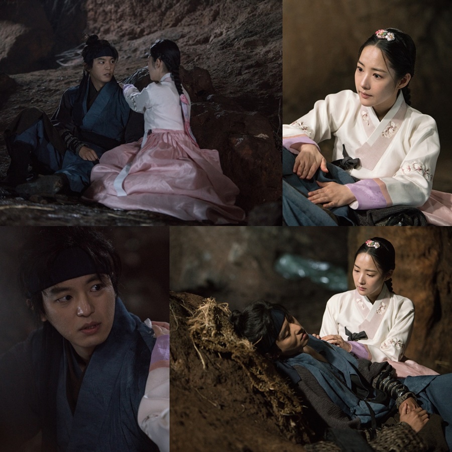 '7일의왕비' 박민영·연우진, 단둘이 동굴에 숨어든 이유