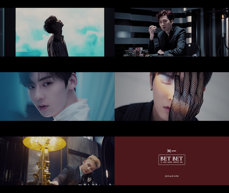 뉴이스트 'BET BET' MV 티저 공개 / 사진: 플레디스 제공