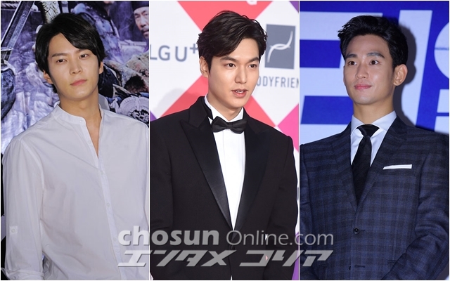 (왼쪽부터) 배우 주원-이민호-김수현 / 사진: 조선일보 일본어판DB