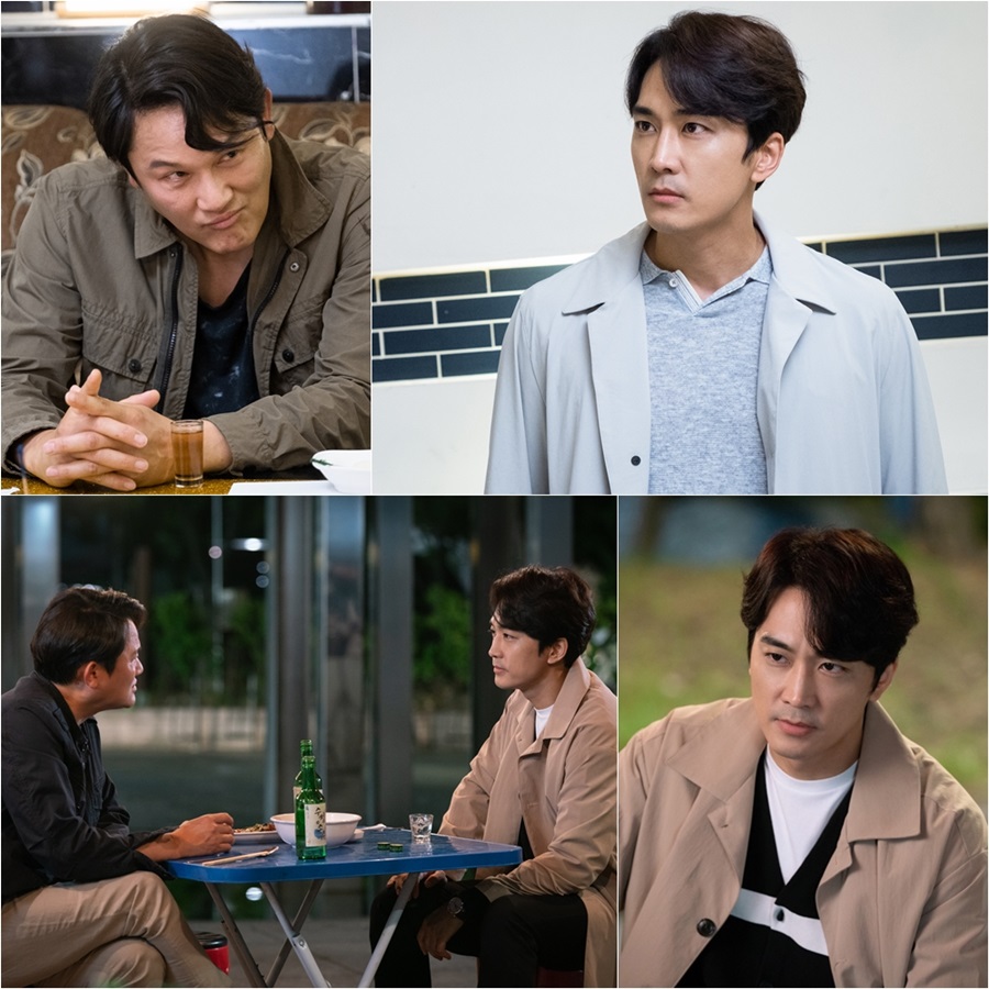 '위대한 쇼' 송승헌-강성진, 대치 스틸 공개 / 사진: tvN 제공
