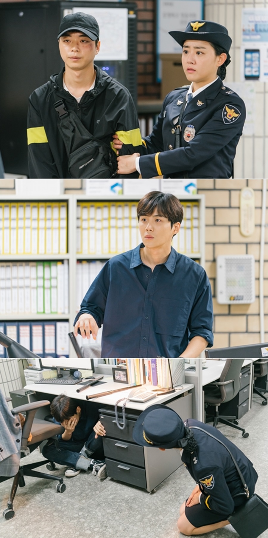 '유령을 잡아라' 문근영-김선호, 첫 대면 스틸 공개 / 사진: tvN 제공
