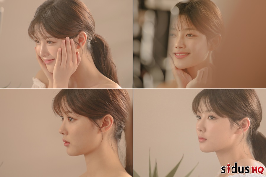 김유정, 티 없이 맑은 미소 담긴 화보 비하인드컷 공개…'청순 장인'