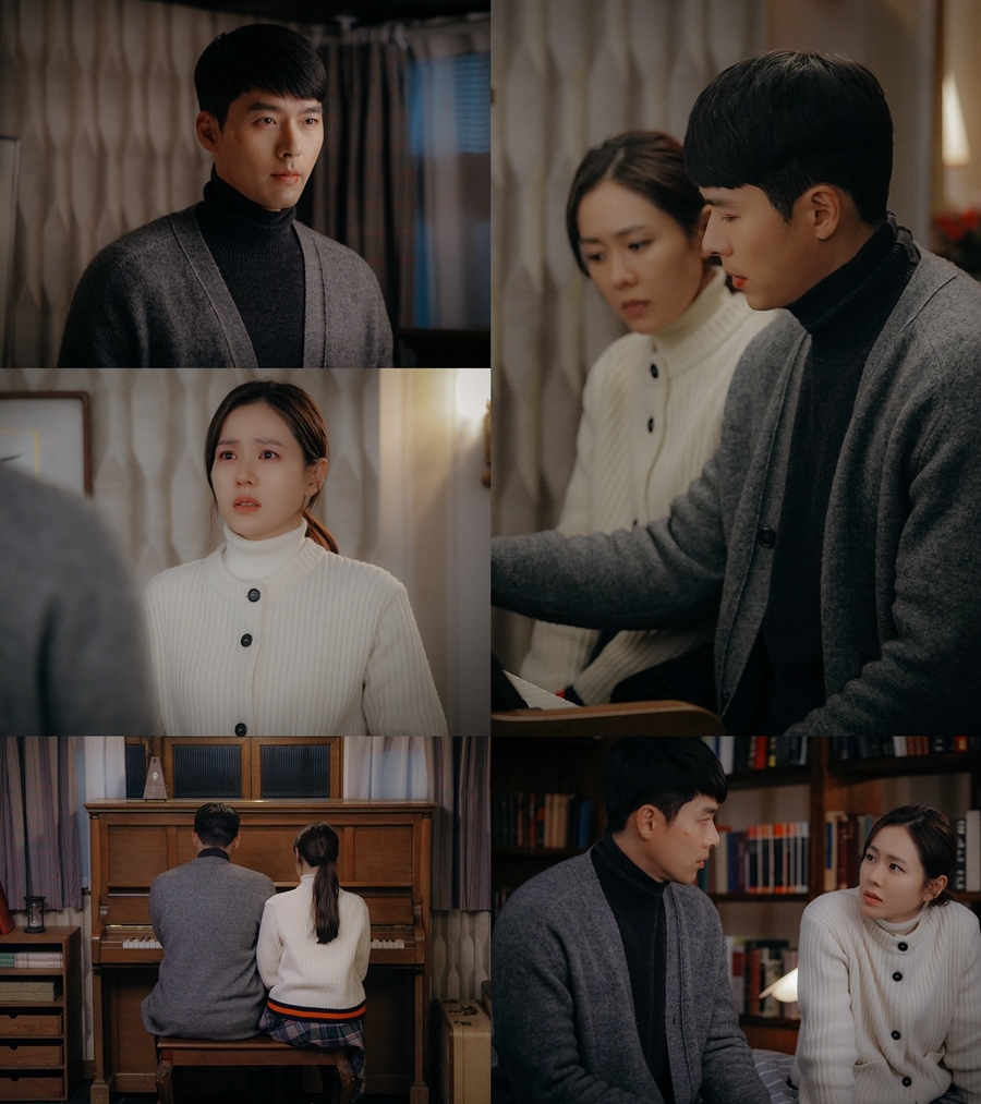'사랑의 불시착' 현빈-손예진 피아노 앞 투샷 / 사진: tvN 제공