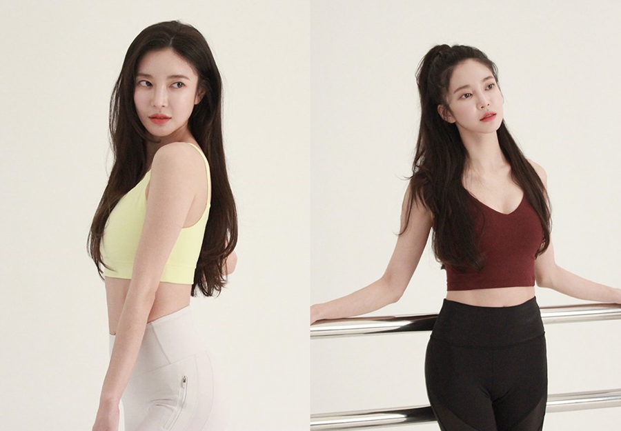 김윤지, 광고 촬영 비하인드 컷 공개…건강美 넘치는 탄탄한 몸매
