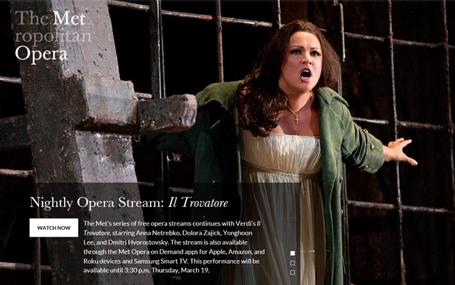 사진: 뉴욕 메트로폴리탄 오페라 홈페이지