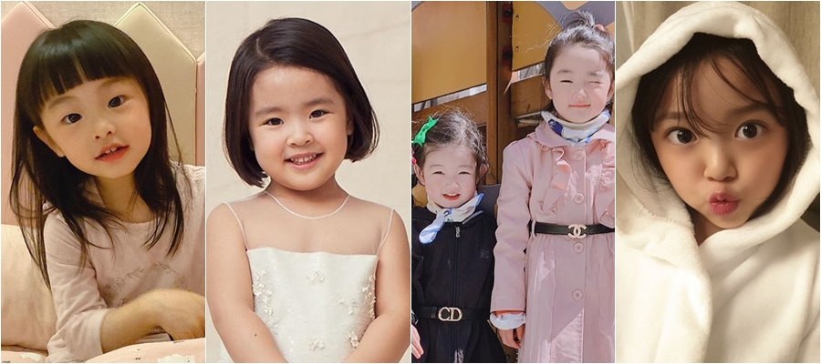 소율 딸, 이윤지 딸, 소이현 딸, 정시아 딸(왼쪽부터) / 사진: 해당 연예인 인스타그램