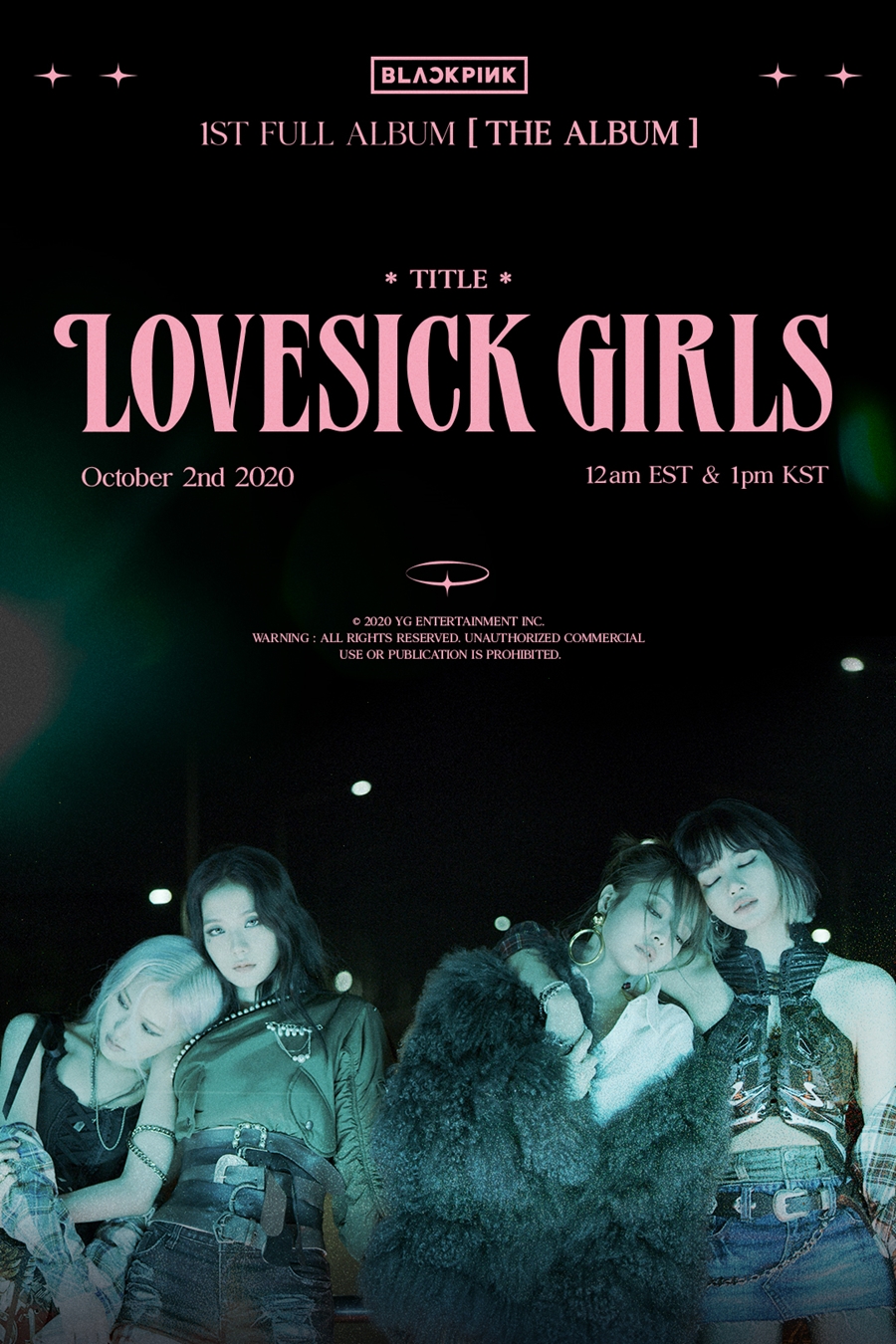 블랙핑크, 새 앨범 타이틀곡 'Lovesick Girls'…사랑의 상처 암시?