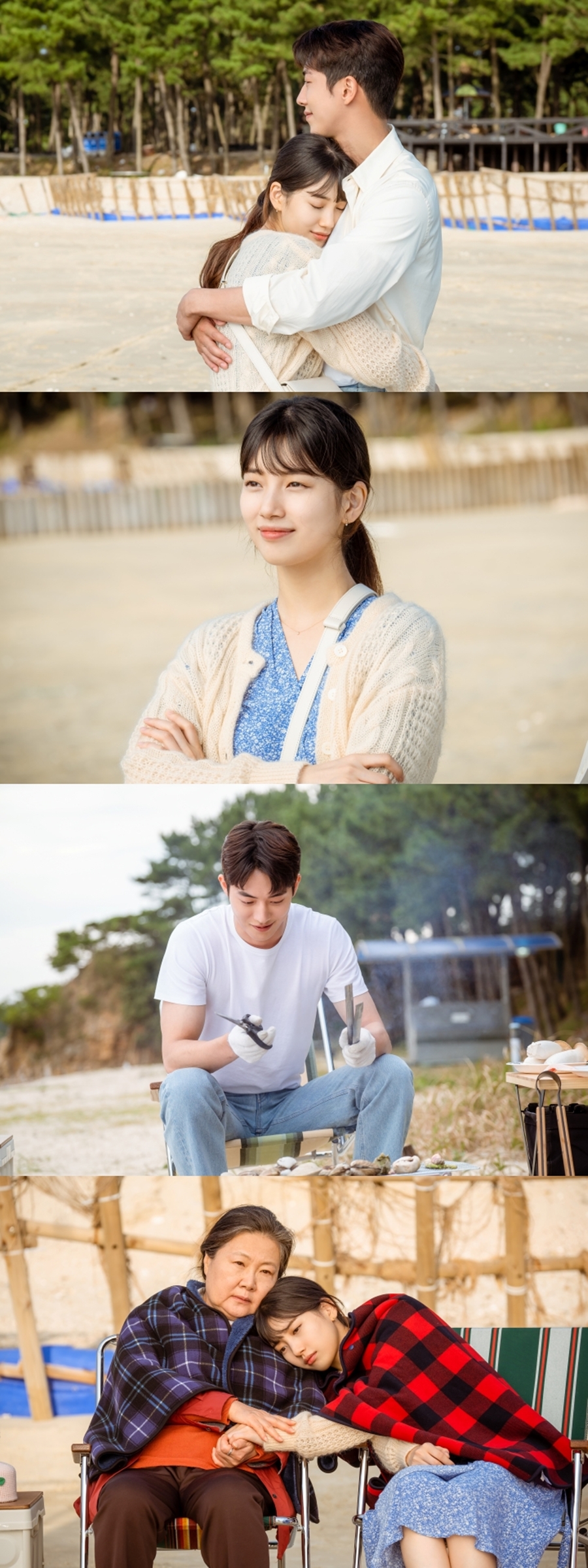 '스타트업' 배수지-남주혁-김해숙 바다여행 / 사진: tvN 제공