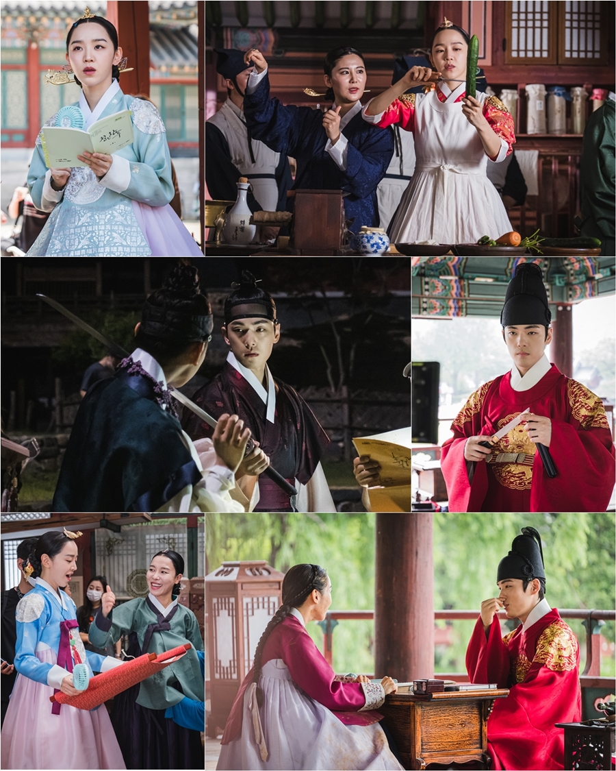 '철인왕후' 신혜선-김정현 비하인드컷 공개 / 사진: tvN 제공