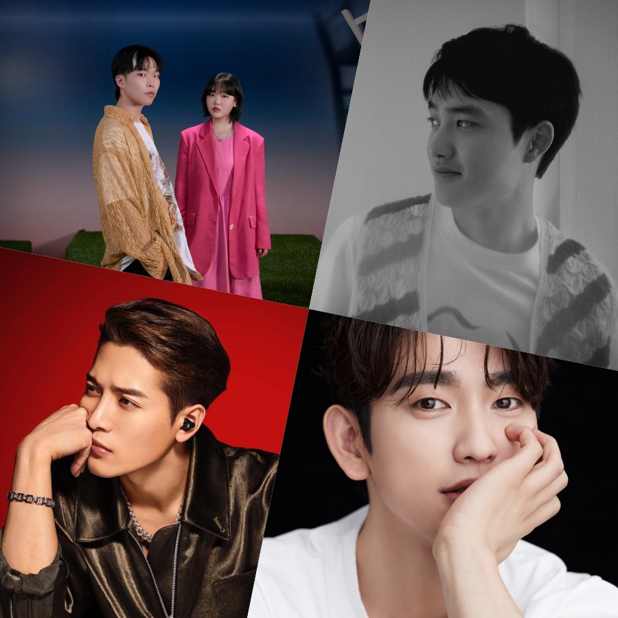 이번주 발매된 신곡 / 사진: YG, SM, 써브라임아티스트에이전시, BH 제공