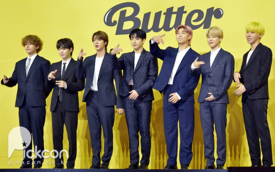 방탄소년단(BTS) 'Butter', 빌보드 핫 1위…올해 최다 1위 'PTD' 9위