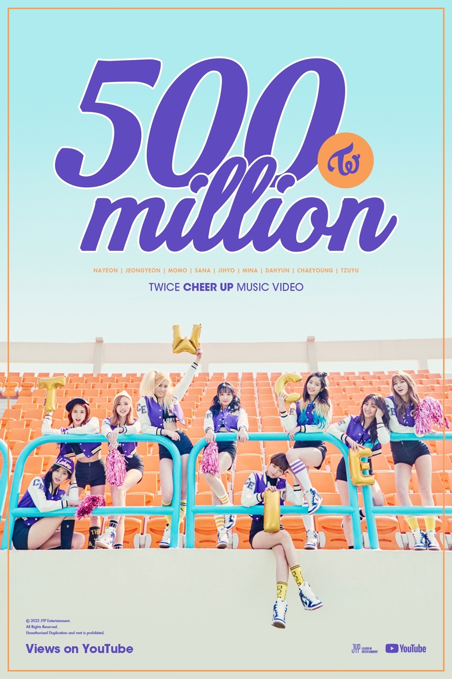 트와이스 'CHEER UP' MV, 5번째 기록으로 5억뷰 돌파