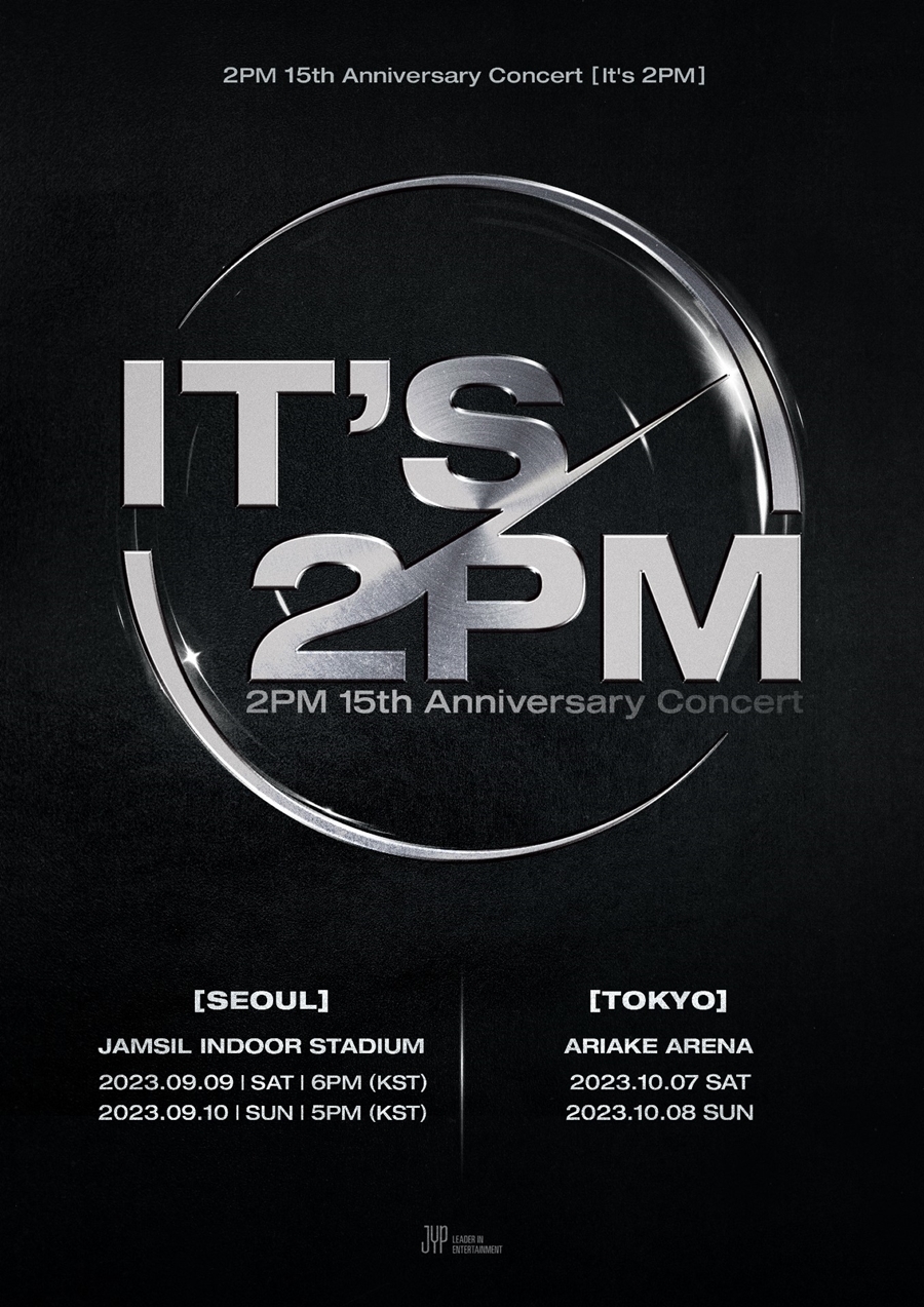 2PM, 다시 완전체로 뭉친다…9월 韓→10월 日 단독 콘서트 개최