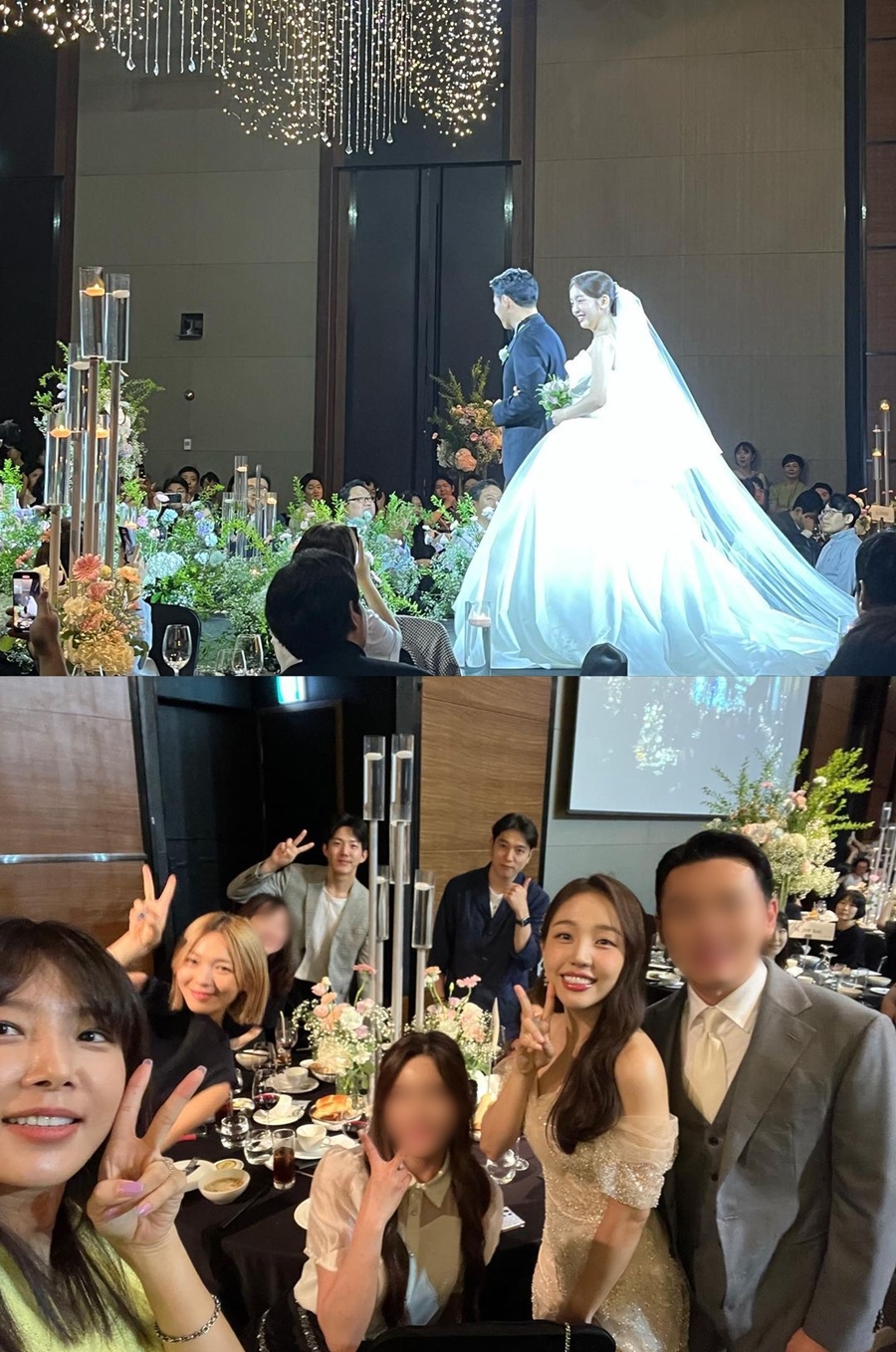 '일반인♥' 백아연, 결혼식에서 열린 JYP 동창회…선예 