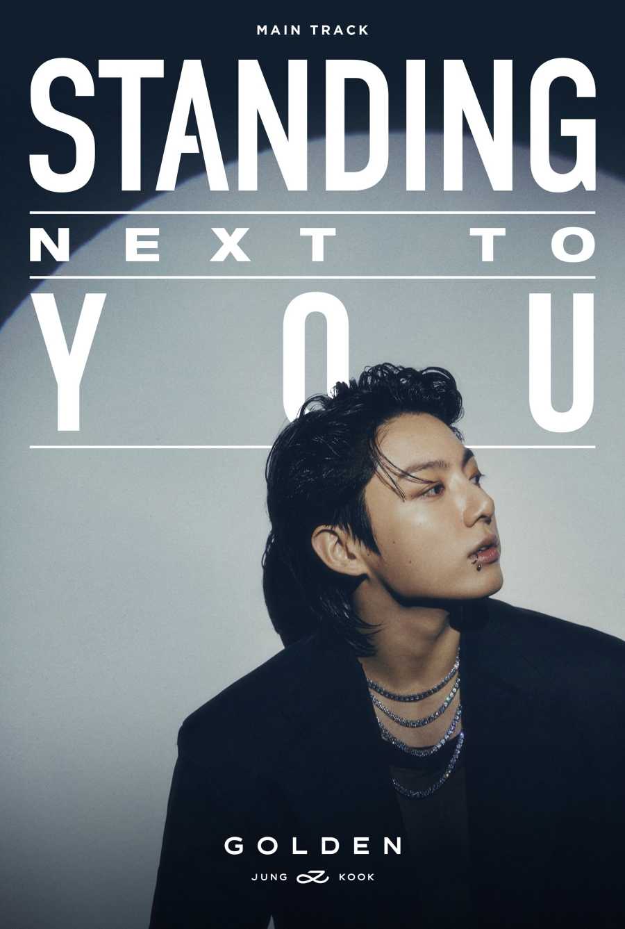 BTS 정국, 신곡 'Standing Next to You' 트랙포스터 공개…짙은 남성미
