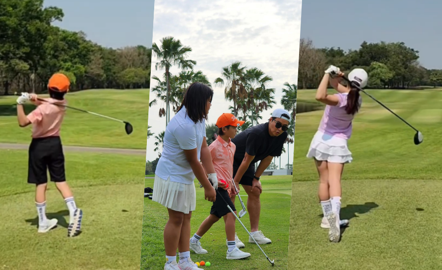 '이동국♥' 이수진, 자녀들과 온 가족 골프 라운딩 떠난 여유로운 일상 자랑