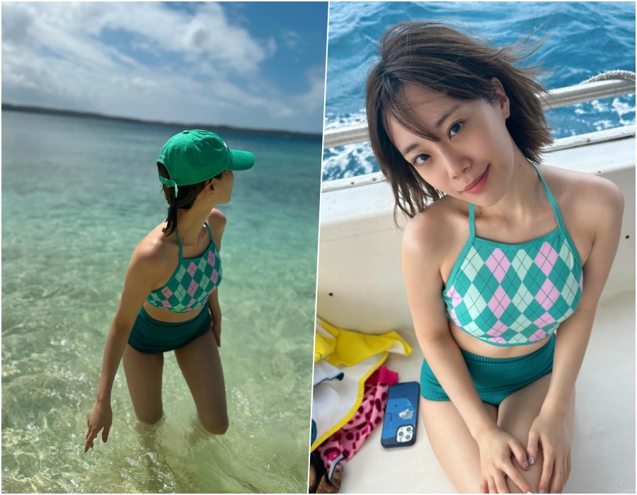 카라 허영지, 수영복에 드러난 탄탄한 몸매…괌에서 휴가 근황 공개