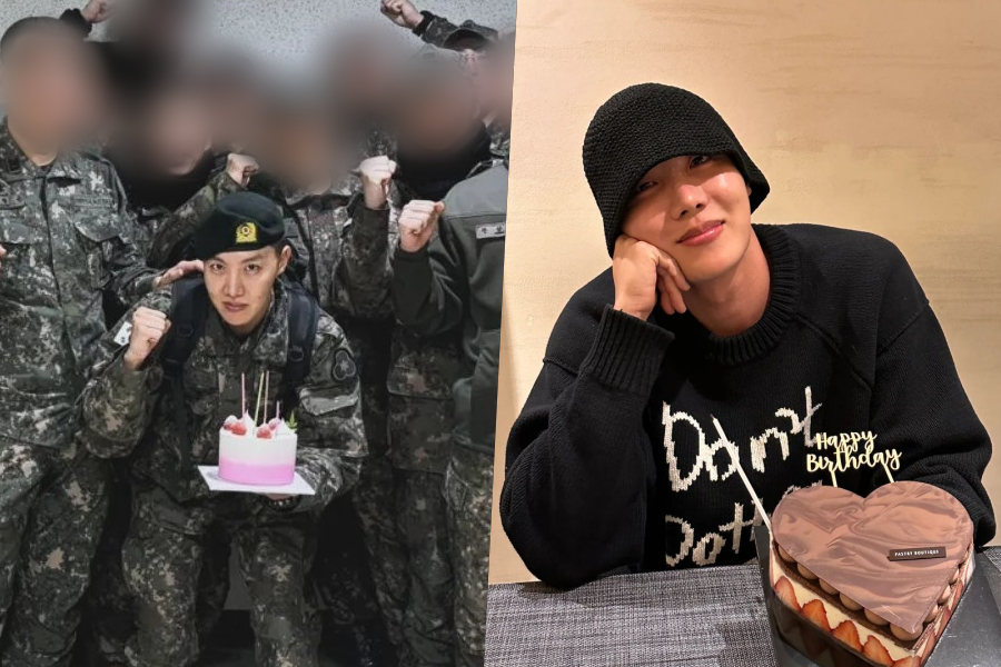 BTS 제이홉, 軍 전우들과 생일 파티…군대서도 인싸 라이프