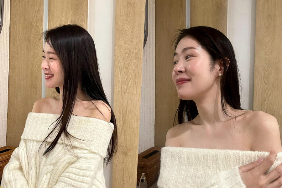 '김태현♥' 미자, 가녀린 쇄골·어깨라인으로 뽐낸 청순X섹시…레전드 미모 경신