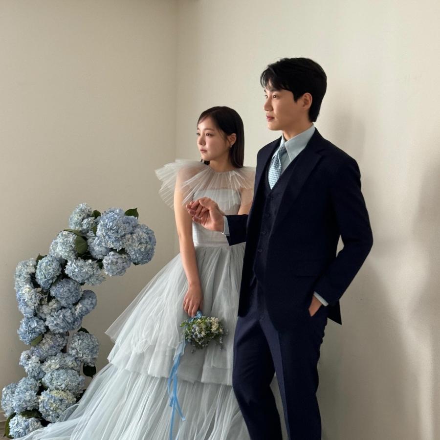 김기리, 이렇게 예쁜 신부와 결혼하는구나…♥문지인과 웨딩사진 공개
