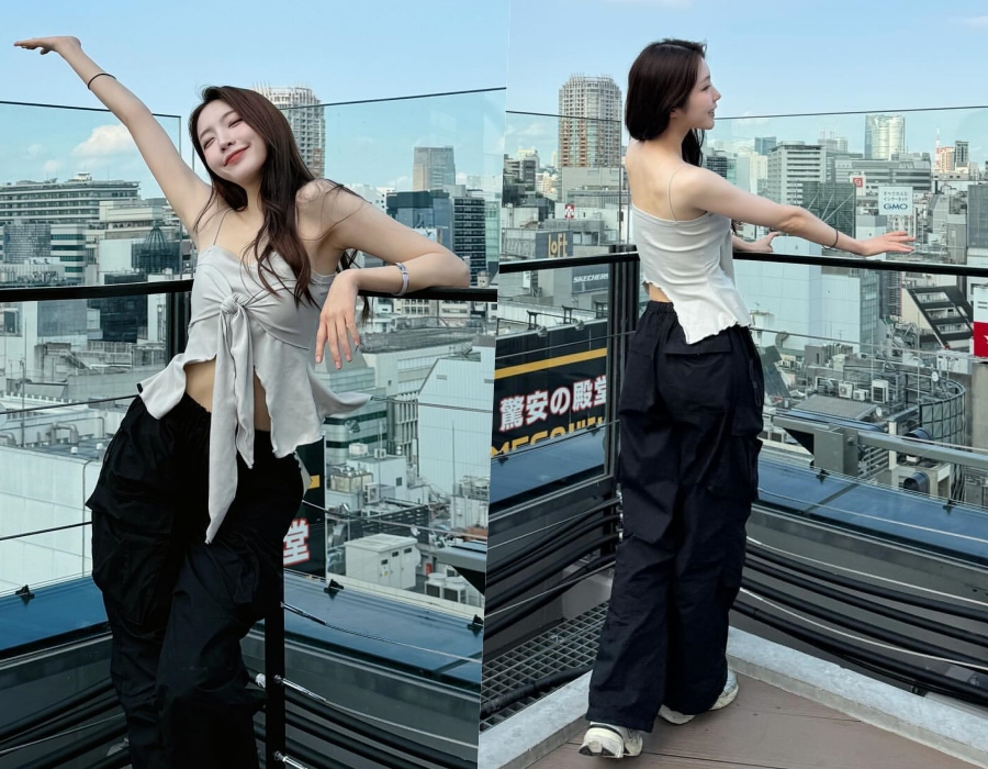 성해은, 도쿄 거리에서 이렇게 과감한 패션? 복근까지 갓벽 몸매