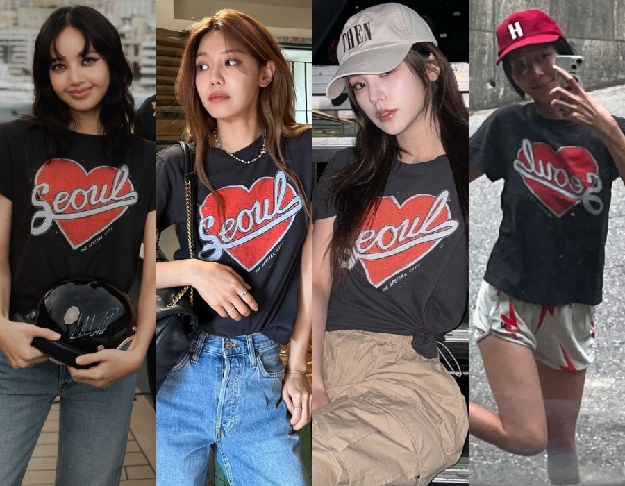 블랙핑크 리사·소녀시대 수영·있지 예지가 PICK한 빈티지 티셔츠…어디꺼?