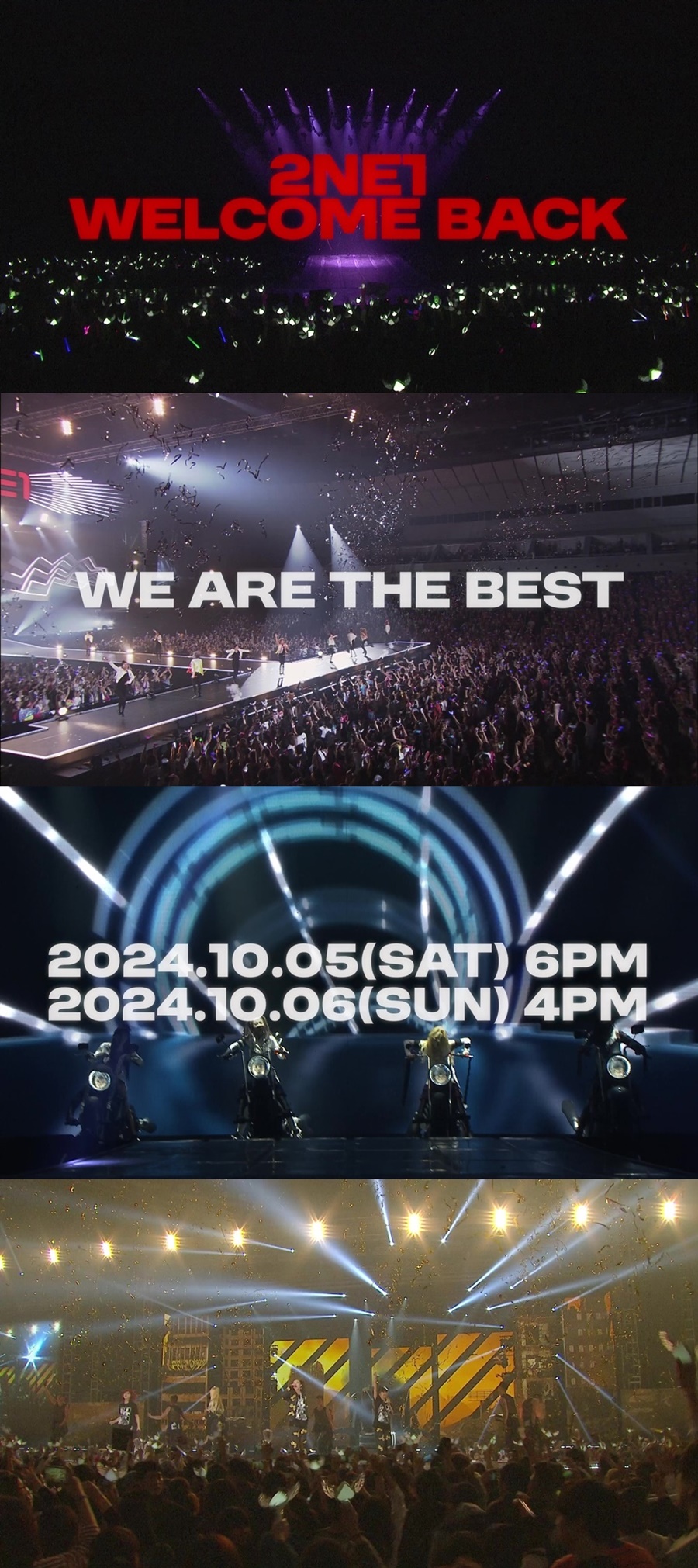 2NE1, 데뷔 15주년 콘서트 기대감 UP…레전드 무대 담은 스팟 영상 공개