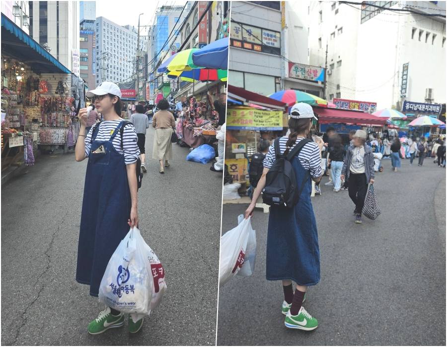 성유리, 남대문 시장 돌아다니며 아이 옷 쇼핑? 이진 