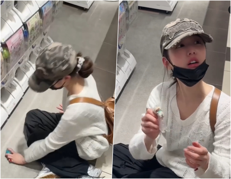 아이브 장원영, 가챠 뽑기 실패에 실망…