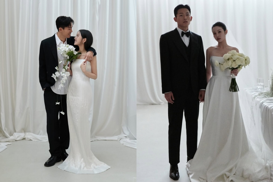 '이광기 딸' 이연지♥축구선수 정우영, 6월 15일 결혼…웨딩화보 공개