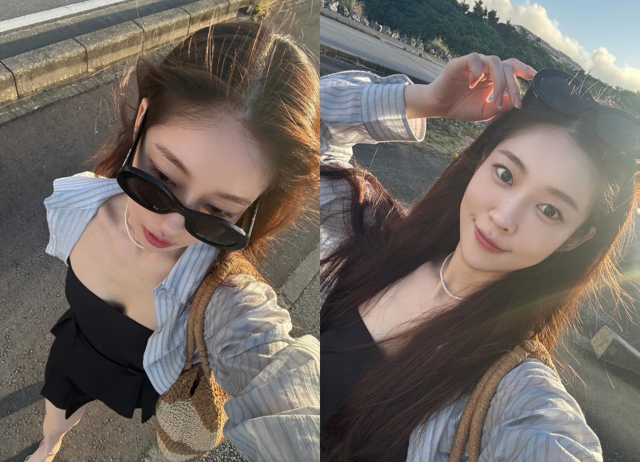 송지우, 내려다보니 빈틈이 보여…느좋녀의 은근한 섹시美