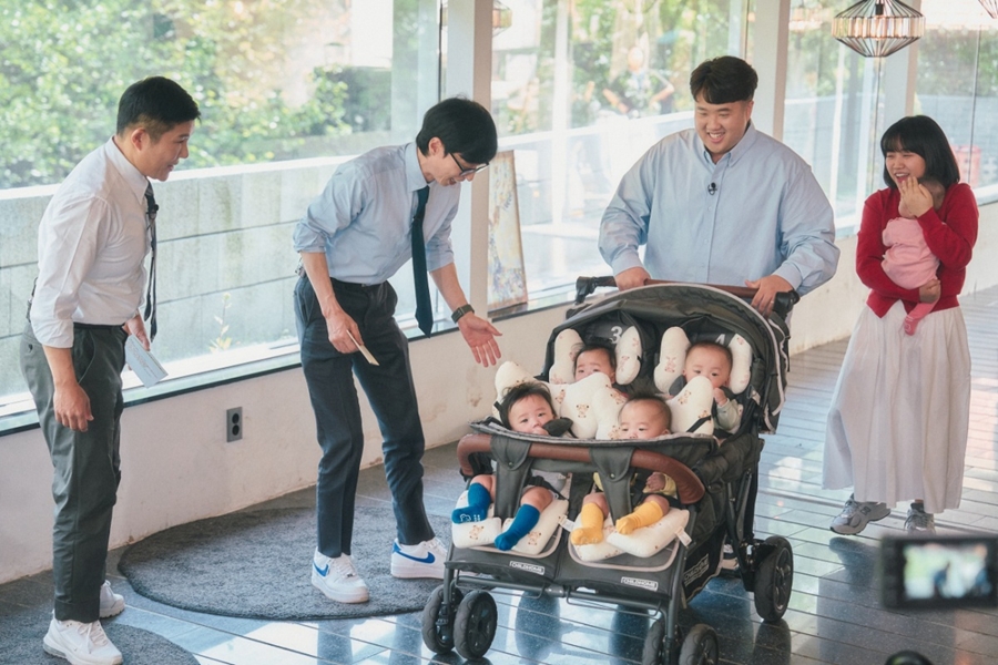 '국내 최초' 자연임신 오둥이 부부, '유퀴즈' 출격 