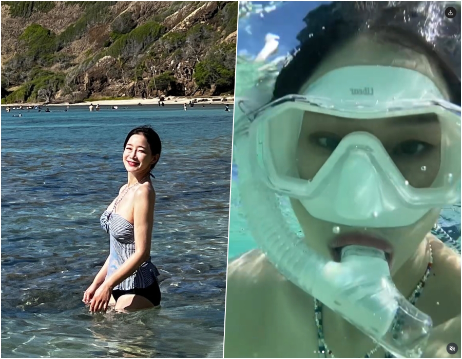 '서프라이즈 걔' 김하영, 수영복 입고 뽐낸 볼륨감…물속에서도 빛나는 미모