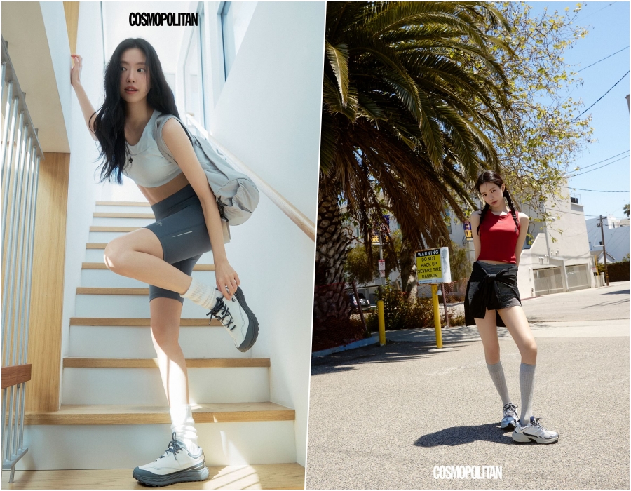 손나은, 포인트는 '일자 각선미'…이래서 '레깅스 여신'으로 불렸구나