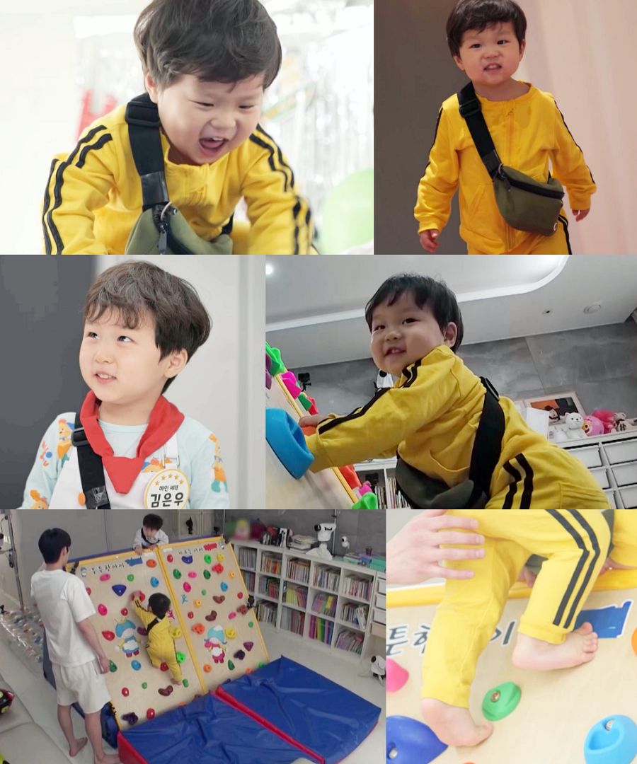 정우, 24개월인데 벌써 국대 DNA…클라이밍 선수 되려나(슈돌)